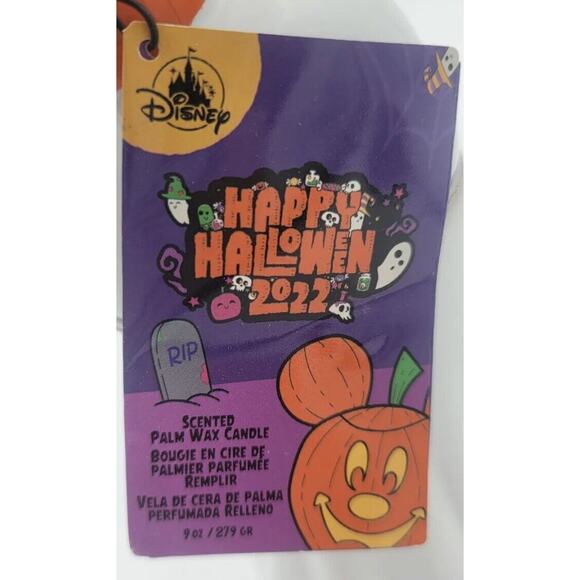 Disney Parks Happy Halloween 2022 Ghost Halloween Mickey Ear Hat Scented Candle - Picture 4 of 5